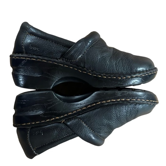 BOC Born Concept Womens Comfort Peggy Slip On Clog Black Leather Size 8.5 B12 - Picture 7 of 7